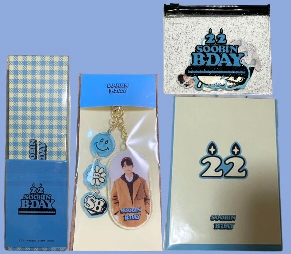 TXT SOOBIN birthday party 2022 bracelet + photo card TXT SOOBIN birthday party 2022 bracelet + photo card