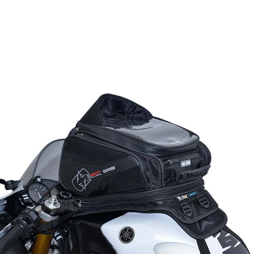 New OXFORD Tank Bag Strap-On S30R - Black #OXOL345 - Picture 2 of 3