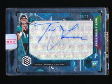 TREVOR LAWRENCE 2021 PANINI ELEMENTS ROOKIE NEON SIGNS AUTOGRAPH AUTO /25 JAGUAR