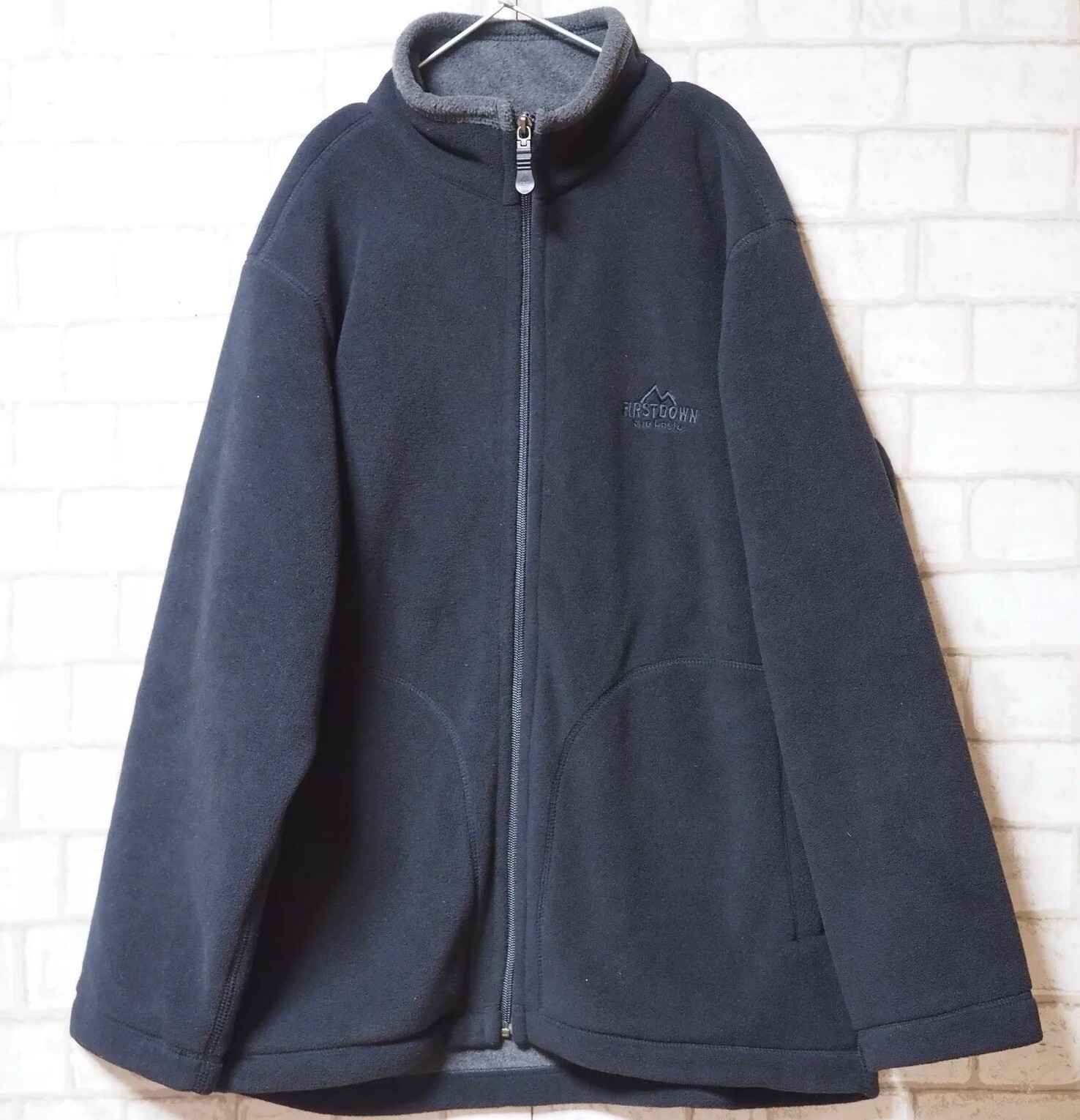 FIRST DOWN the basic / Black Fleece Jacket – Size… - image 1