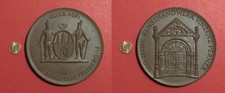 DDR B&ouml;ttger Steinzeug Medaille Bergbau 800 Jahre FREIBERG Vinzenz Perner ( M1235