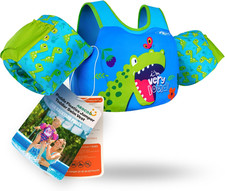 Puddle Float Jumper 20-30-50-60-70 Pounds, Toddler Swim Vest for 1-3-5-6-9 Years