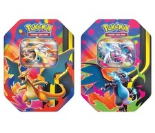 Pokemon TCG Mega Charizard ex Tins Sealed SET OF 2. Fast Shipping. Ships 2/20/26