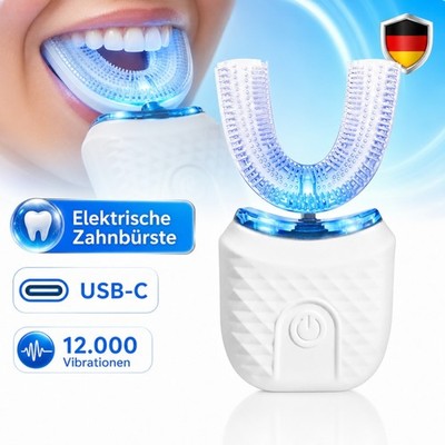 Elektrische Zahnbürste 360° Ultraschall 3 Modi IPX7 Wasserdicht Tragbar Reisen
