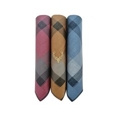 3Pc Allen Solly Men's Cotton Dark Handkerchief with Brand Logo Hankies Daily USE