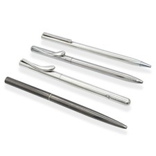 Lot of 4 Pens: 3 Tiffany & Co. Sterling Silver Pens and 1 Unbranded Pen
