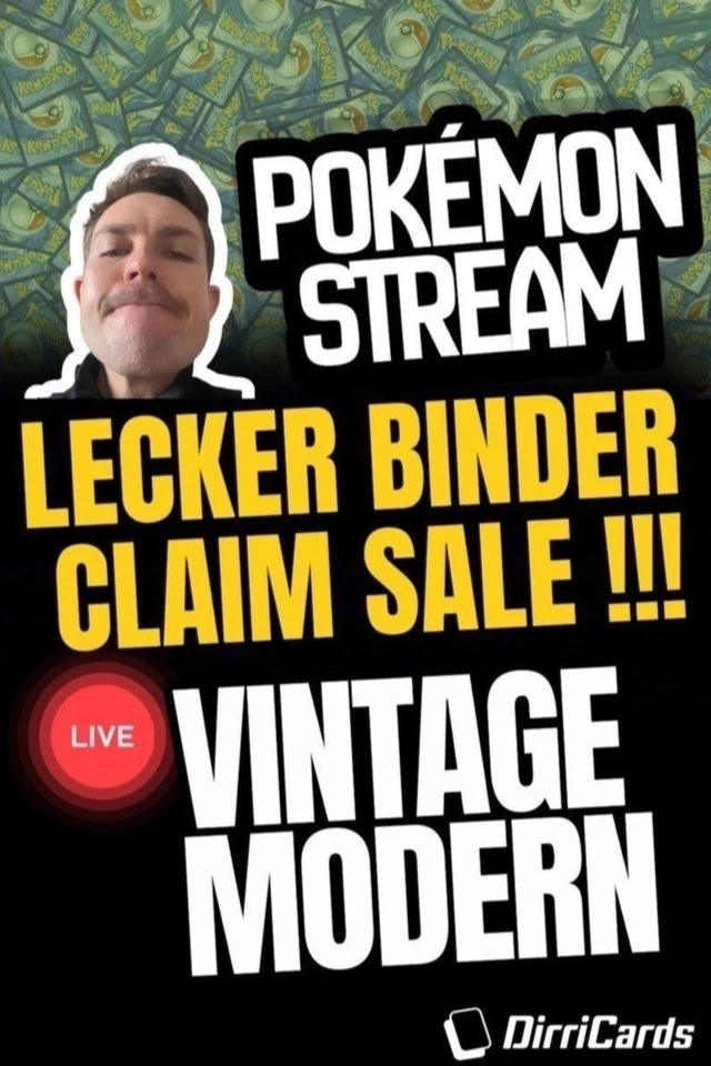 (XXL STREAM) POKEMON BINDER CLAIM SALE + SEALED / DIRRICARDS 🔥🔥🔥