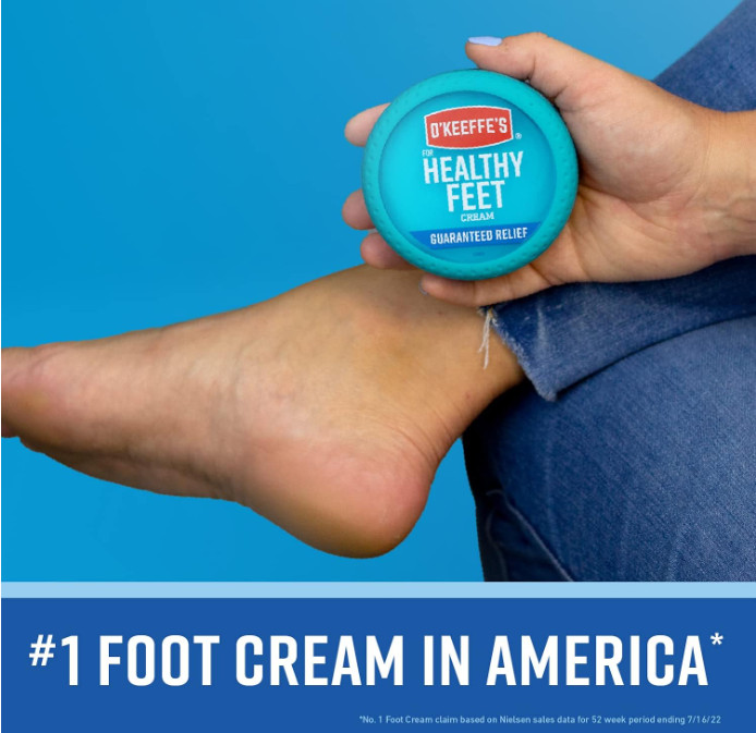 O'Keeffe's Working Hands Hand Cream, 3.4 Ounce Jar and Healthy Feet Foot Cream