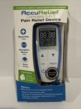 AccuRelief 3-in-1 Pain Relief Device Tens Unit Massage Muscle Stimulation