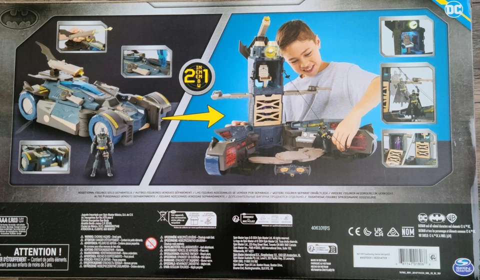 DC Comics Ultimate Transforming Batmobile Playset New - Image 4 of 4