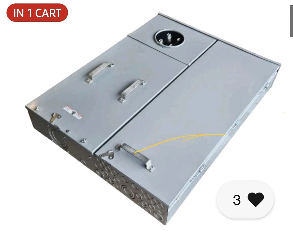 400 Amp Siemens Meter Main Panel MC3042B1400SD  Residential Panel UG Surface - Image 3 of 4