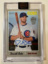 2021 Topps Archives Signature David Bote Cubs  Autograph 34/66