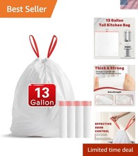13 Gallon Trash Bags Drawstring, 20 Count Garbage Bags 13 Gallon Tall Kitchen...