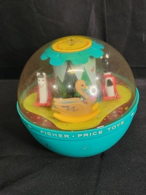 Vintage 1966 Fisher Price Roly Poly Chime Ball #165 Musical