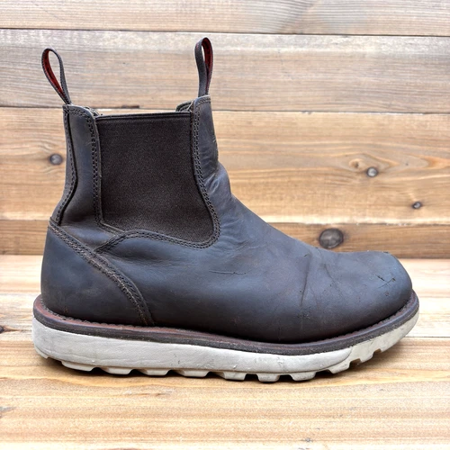 Mens 9.5 D Red Wing Shoe Brown Leather Chelsea Boots Pull On Slip Resistant 1220