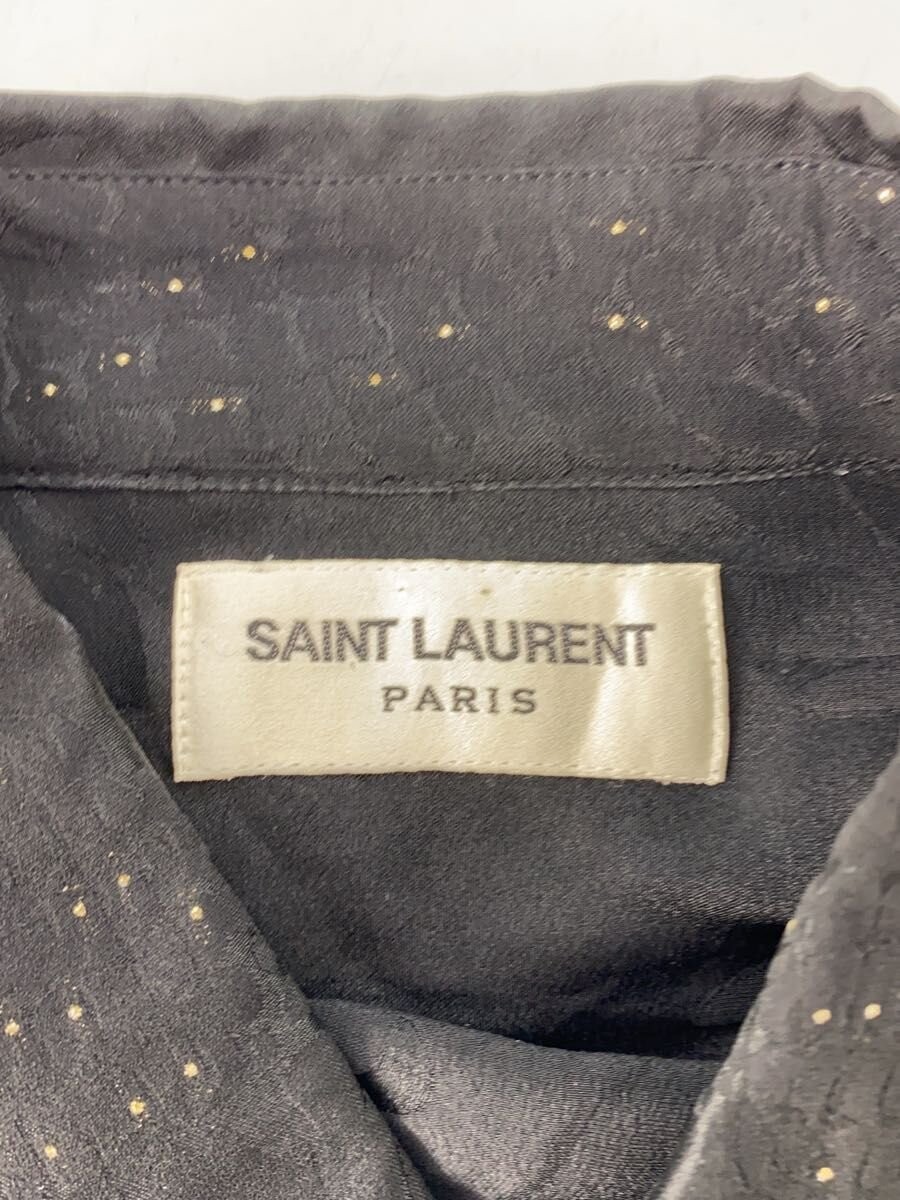 SAINT LAURENT Long Sleeve Shirt Silk Black thumbnail 3