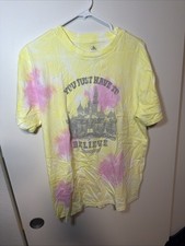 Disney Parks You Just Have To Believe Tie Dye T-shirt Adult Unisex Medium