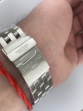 Breitling Chronomat 39mm Chronograph A13048 Blue Dial Date Steel Automatic 40mm 7