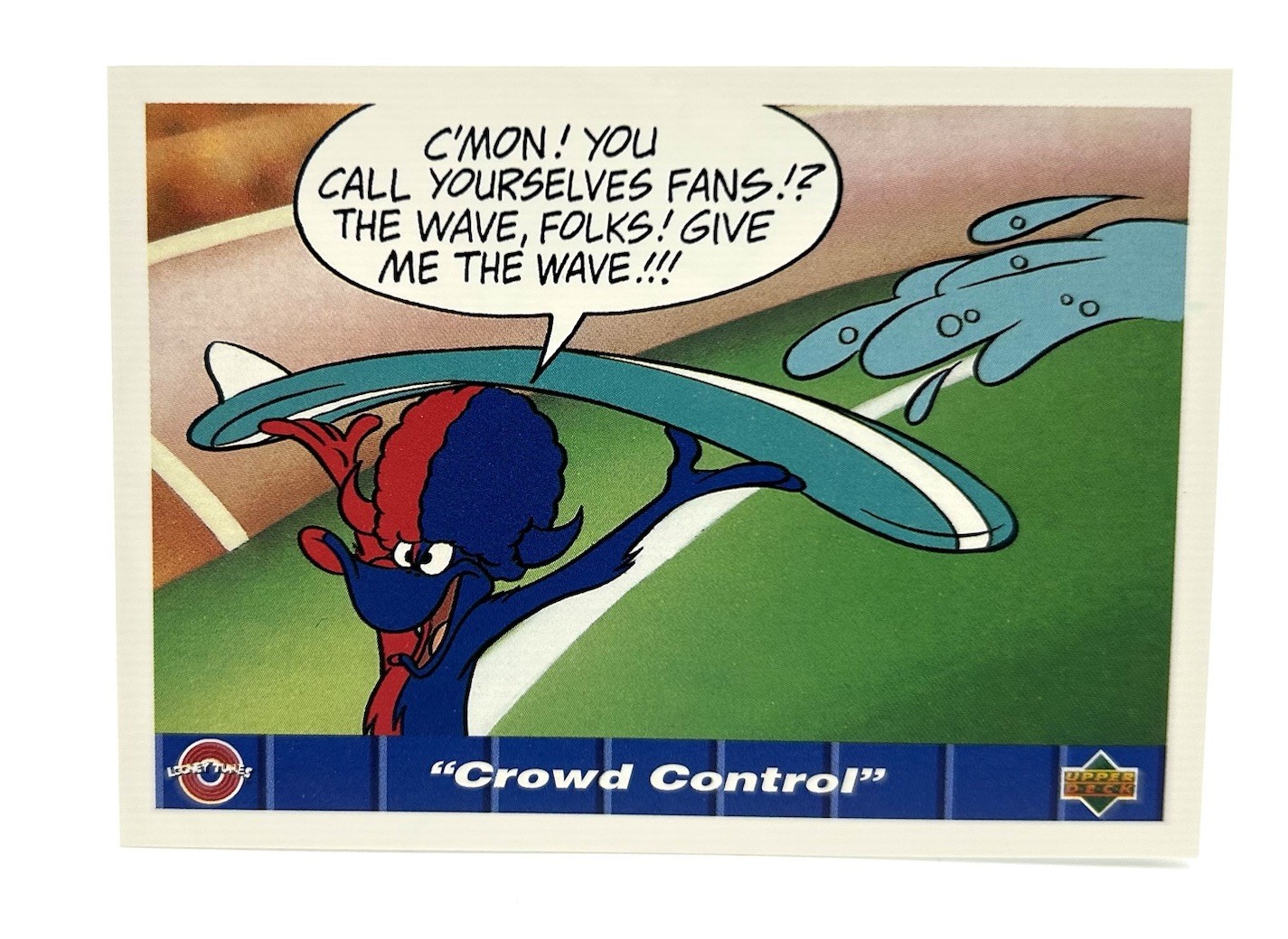 1992 Upper Deck NFL Looney Tunes Comic Ball IV #114 "Crowd Control"