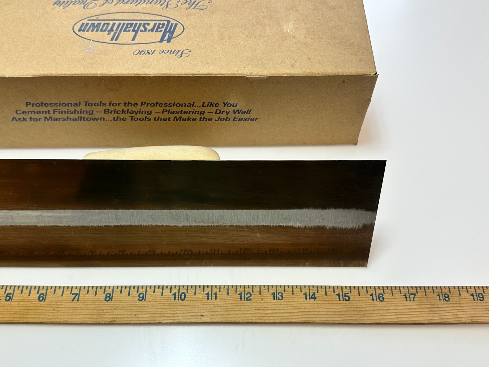 Marshalltown Tools USA MXS66GS Golden Stainless Finishing Trowel 16 x 4, NOS NEW