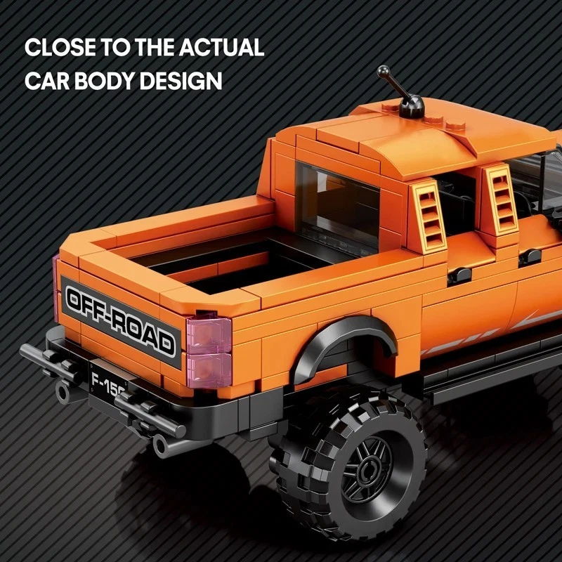 Kit de 423 piezas de bloques de construcción de camionetas todoterreno Foto 3 de 4