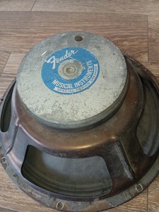 Fender Speaker, 12", Blue Label, Vintage Not Working 