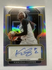 2022 WNBA Prizm Kahleah Copper Signatures Silver Auto