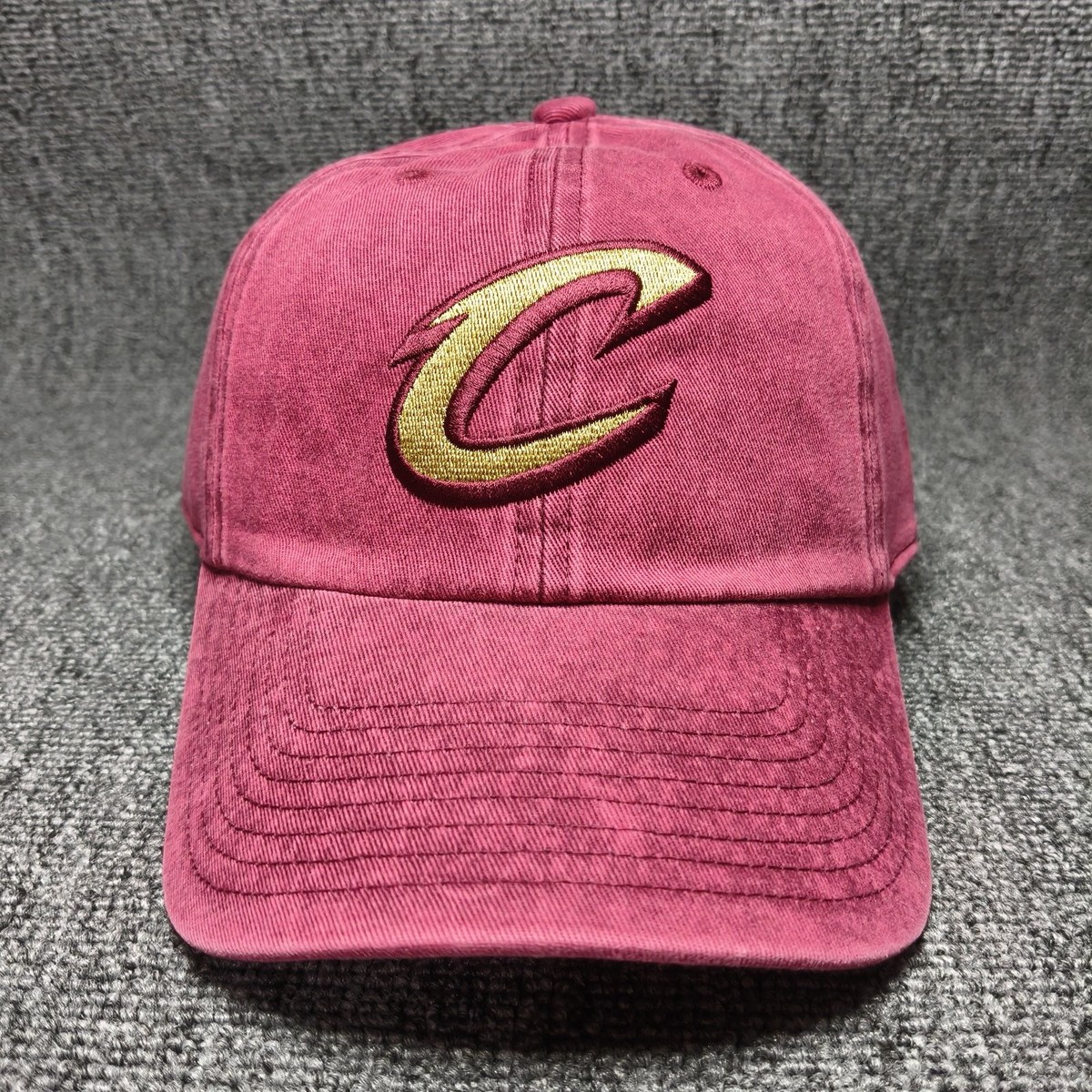 Mitchell & Ness Cleveland Cavaliers Burgundy Strapback Cap Hat