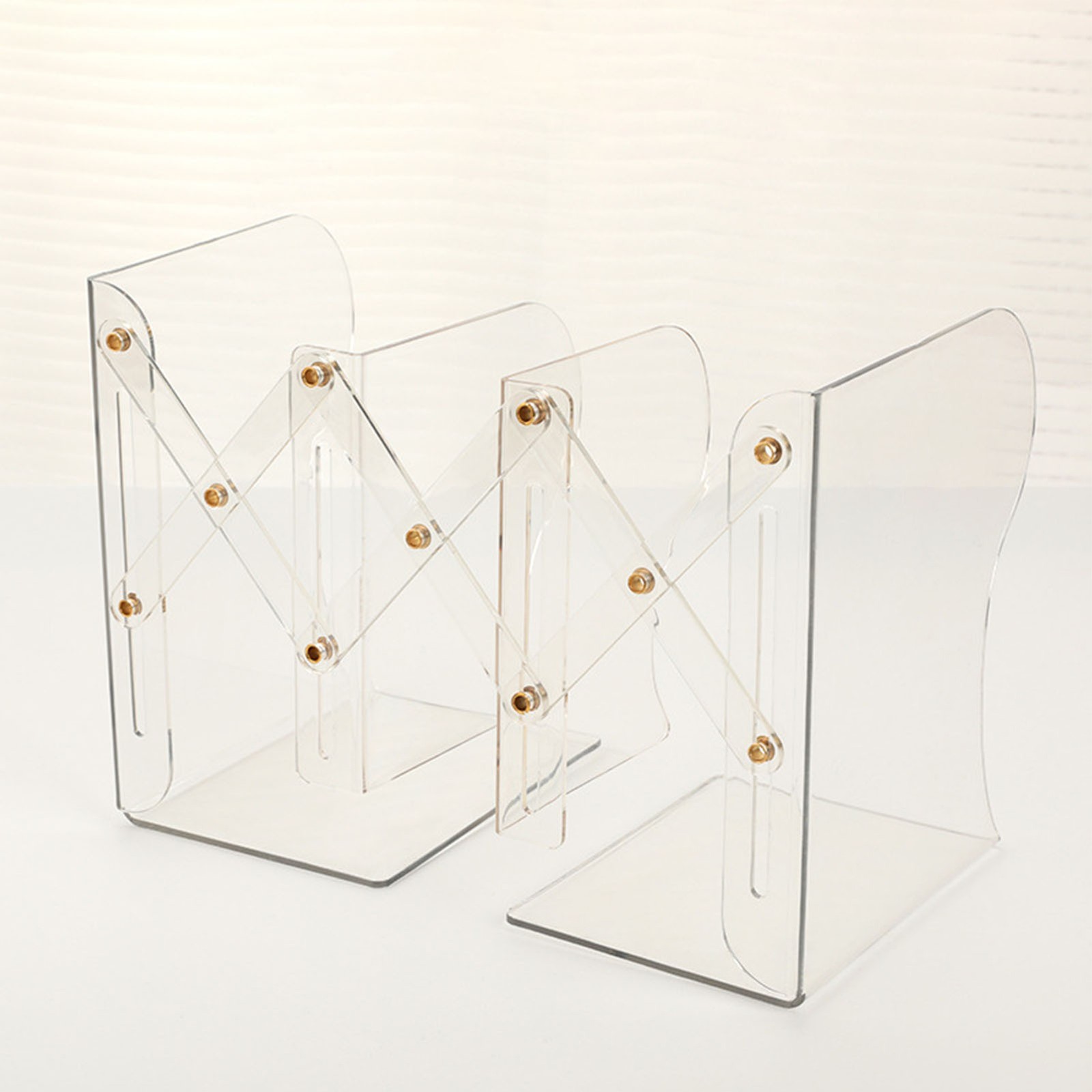 New Retractable Bookends Student Desktop Organizer Fixed Books Bookends