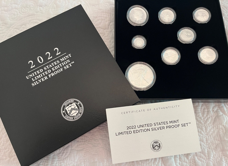 2022 US Mint Limited Edition Silver Proof Set 99.9% in OGP w/COA Cameo Beauties!