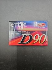 New TDK D90 High Output Audio Cassette Tapes IEC I / Type 1 Dynamic Performance