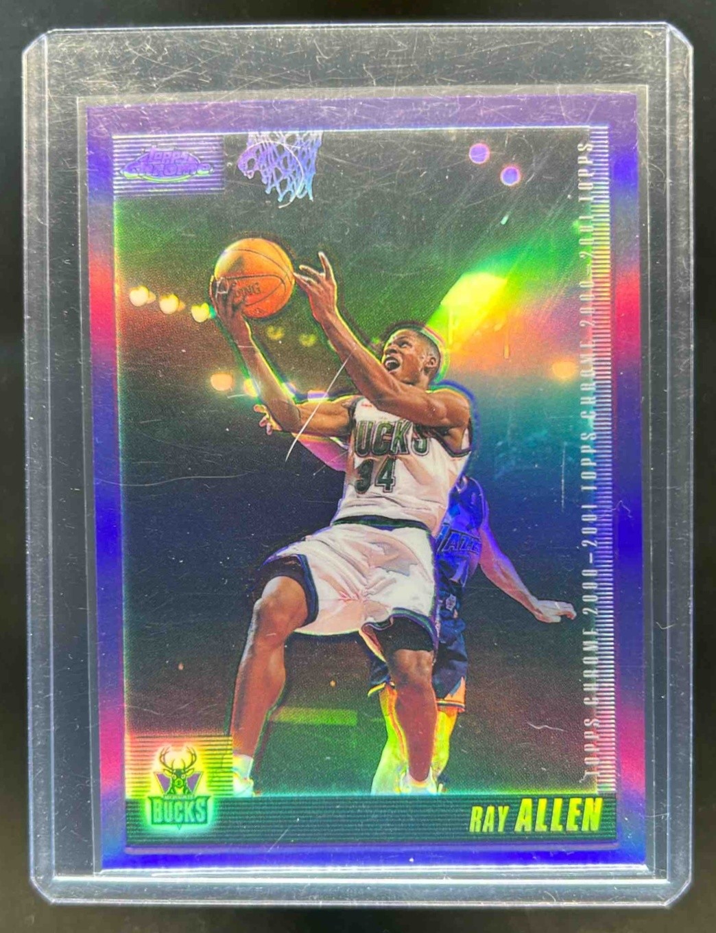 2000-01 Topps Chrome Ray Allen Refractor #37 Bucks