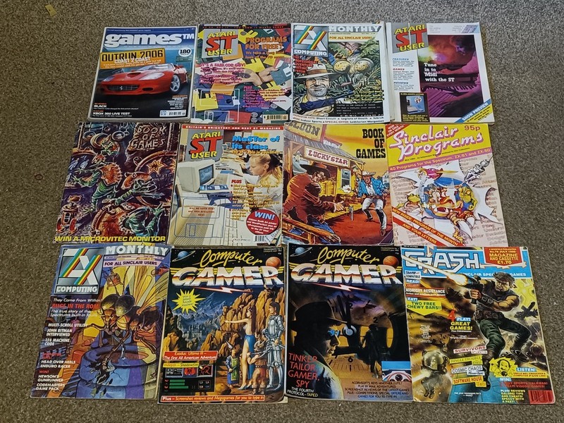 *** 12 X Sinclair Spectrum Atari ST GAMES TM Magazines **
