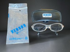 NEW Vintage 90s/Y2K Versace Versus Clear Frame sunglasses RARE E Series