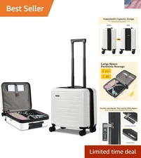 Travel Stylishly: 16 Inch Expandable Hard Shell Carry On Luggage with TSA Lock