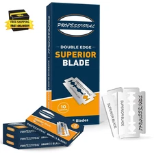 Double Edge Safety Razor Blades for Men and Women,50 Count Platinum Coated Shavi