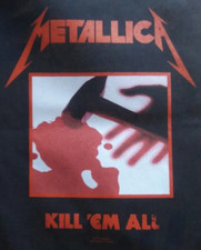 Licensed Metallica Kill Em All Album Cover Sew On LARGE Battle Jacket Back Patch