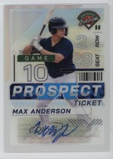 2024 Panini Prospect Edition Silver Prizm Signatures Max Anderson #49 Auto 1o91