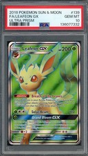 PSA 10 Leafeon GX (Full Art) Ultra Prism 139/156 Holo Pokemon Card B16 on eBay
