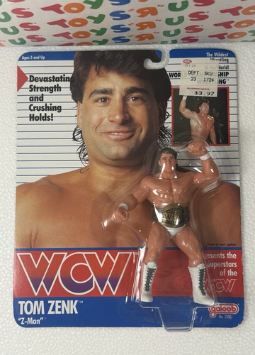 WCW Galoob MOC Tom Zenk Minty!! Grade Worthy Titan...