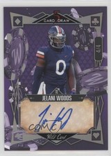 2022 5 Card Draw Rainbow Holo Foil - Purple /4 Jelani Woods Rookie Auto RC 0u2j. rookie card picture