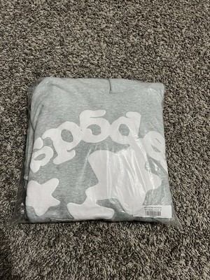 Sp5der Hoodie  Beluga Grey  Size L
