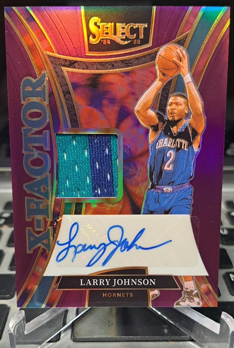 Larry Johnson Basketball Sports Trading Card Singles Autographed