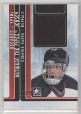 2013 ITG Decades 1990s Between the Pipes Jersey Black /80 Dominik Hasek HOF 8i3
