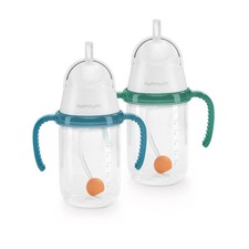 NumNum Baby Weighted Spill Proof Straw Sippy Cups - 2 Pack 6-12 Months