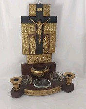 Antiker Hausaltar/Versehgarnitur mit Kreuzweg Jesus Christus...