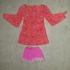 Vintage Barbie Talking PJ Original Pink Floral Dress & Pink Underwear #1113
