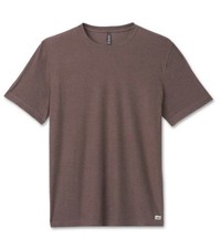 Vuori Shirt Mens Large Brown Strato Tech Lightweight Performance Crewneck V126