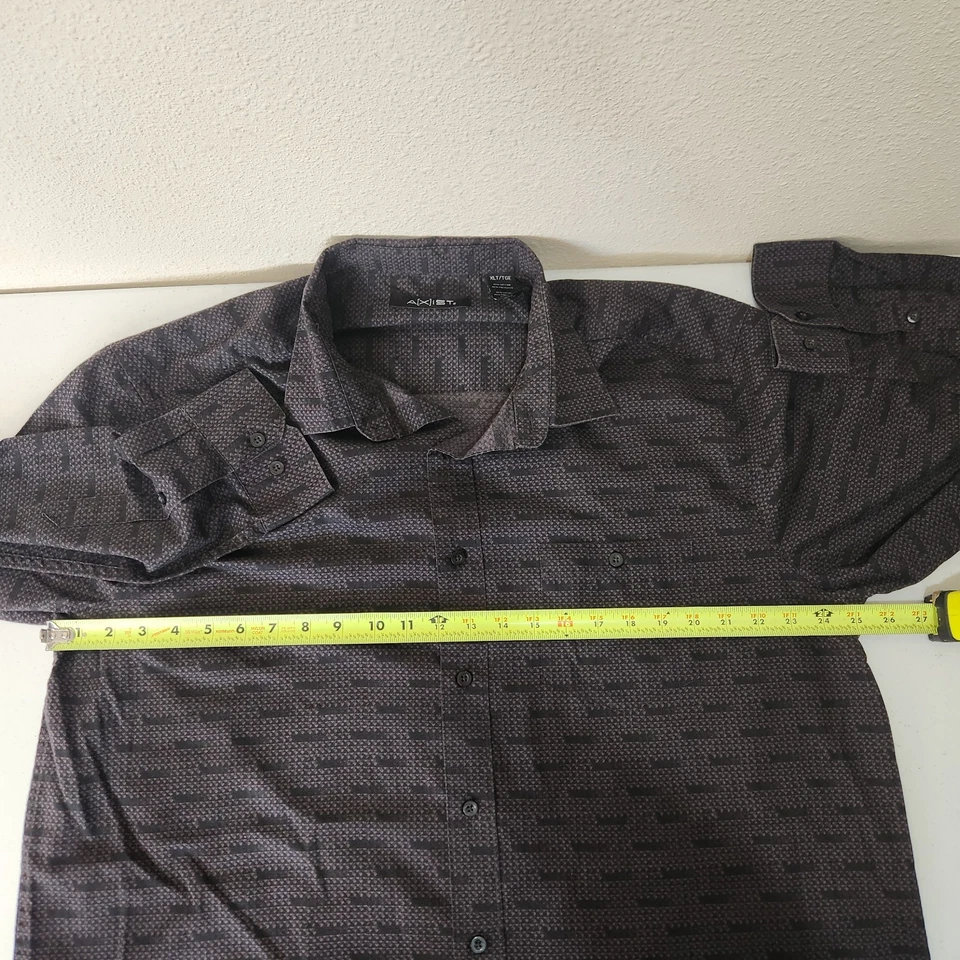Рубашка на пуговицах мужская Axist XLT черный узор роскошная вестерн дата ночь - Изображение 4 из 4