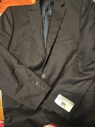 Cappotto sportivo blu ventilato Michael Kors uomo 42L vestibilità classica nuovo con etichetta